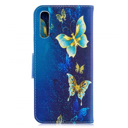 Samsung Galaxy A70 Hülle Goldene Schmetterlinge Samsung Galaxy A70 Hülle Goldene Schmetterlinge