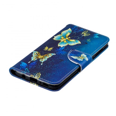 Samsung Galaxy A70 Hülle Goldene Schmetterlinge Samsung Galaxy A70 Hülle Goldene Schmetterlinge