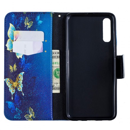 Samsung Galaxy A70 Hülle Goldene Schmetterlinge Samsung Galaxy A70 Hülle Goldene Schmetterlinge