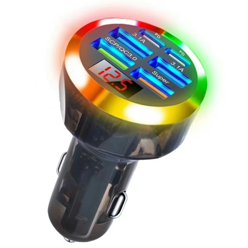 150W 6-Port PD/QC3.0 Digital Autoladegerät