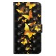 Samsung Galaxy A70 Hülle Gelbe Schmetterlinge