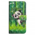 Samsung Galaxy A70 Hülle Panda und Bambus