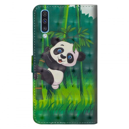 Samsung Galaxy A70 Hülle Panda und Bambus