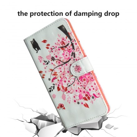 Samsung Galaxy A70 Hülle Baum Pink