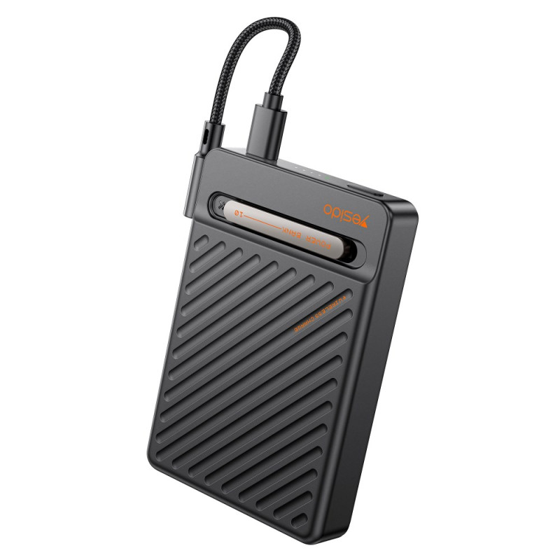 Externe Magnetbatterie 10000mAh Integriertes Kabel und Halterung