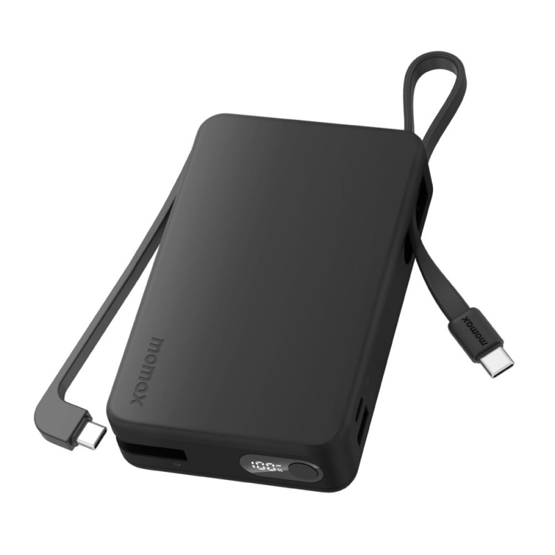 Externer Akku 20000mAh 30W Integrierte USB-C-Kabel MOMAX