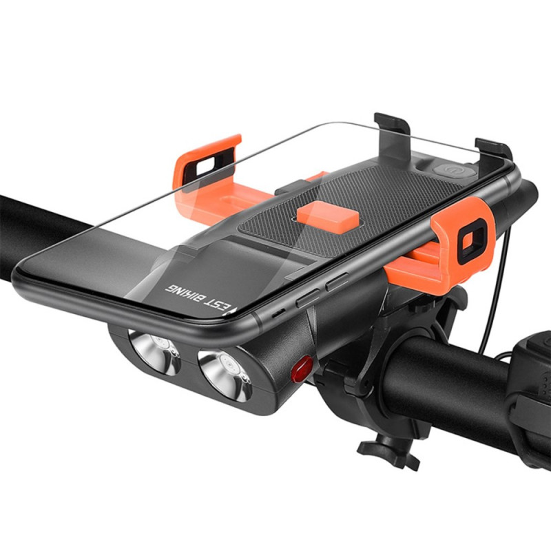 Fahrrad-Telefonhalter mit LED-Beleuchtung WEST BIKING