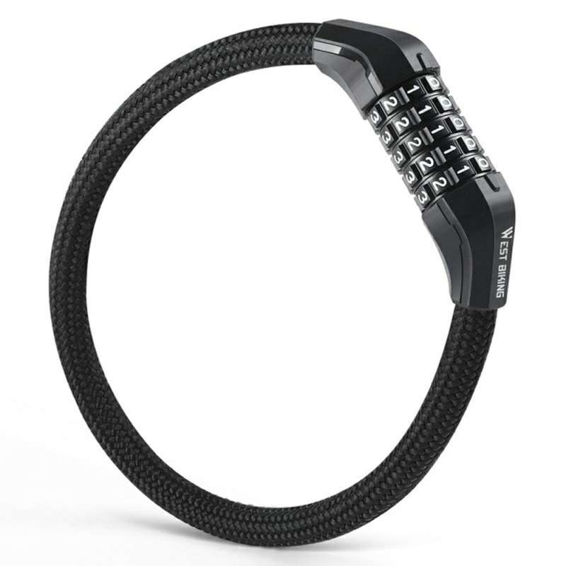 WEST BIKING 5-stelliges Kombinationsschloss für Fahrräder und Elektrofahrräder