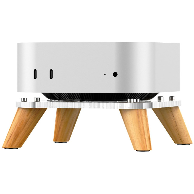 Vertikaler Holzständer für Mac Mini M4 / M4 Pro