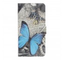 Samsung Galaxy A70 Schmetterling Hülle Blau