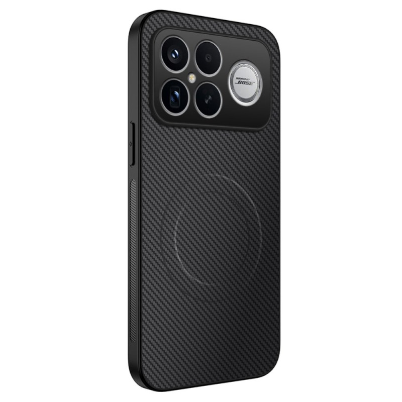 Coque Poco F8 Ultra MagSafe Texture Fibre de Carbone