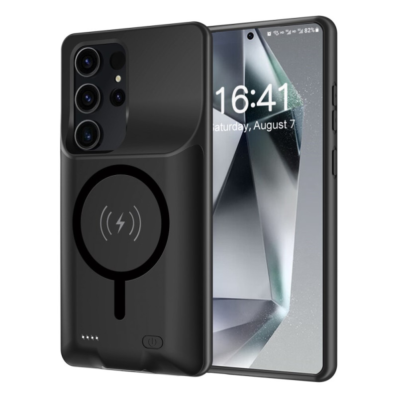 Cover Akku 10000mAh für Samsung Galaxy S25 Ultra Externes Ladegerät mit magnetischer Befestigung
