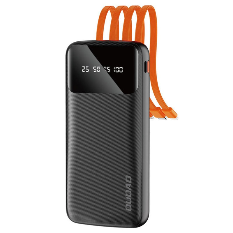 Externer Akku 20000mAh mit 4 integrierten Kabeln DUDAO