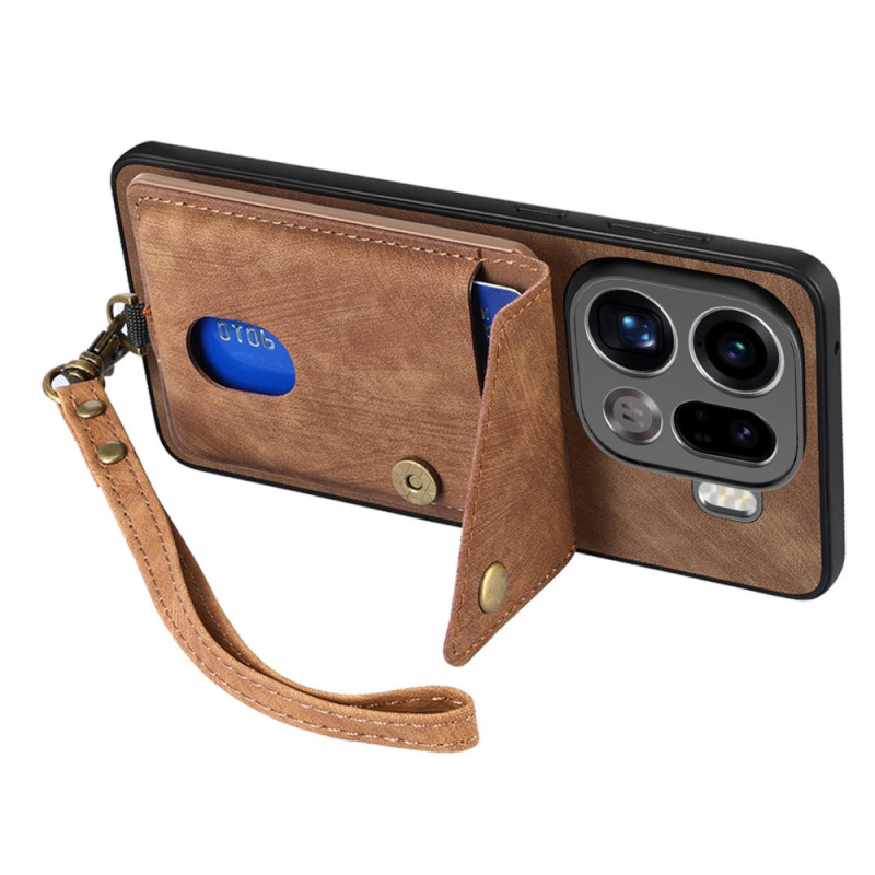 Oppo Find X9 Pro 5G Cover Kartenhalter und Riemen
