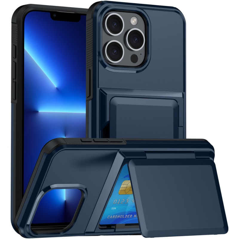 iPhone 13 Pro Cover Kartenhalter und integrierte Halterung mit Metalleffekt