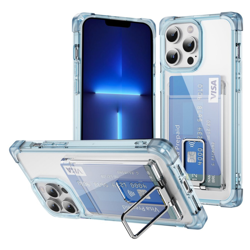 Transparentes iPhone 13 Pro Max Cover mit Kartenhalter