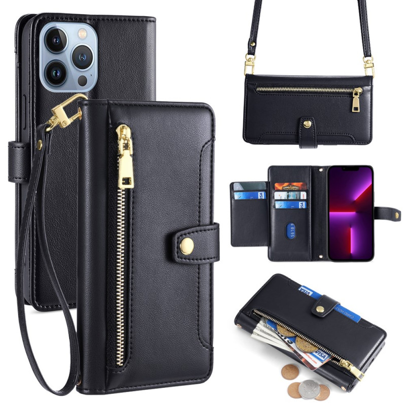 Hülle iPhone 13 Pro Max Brieftasche 6 Kartenetuis