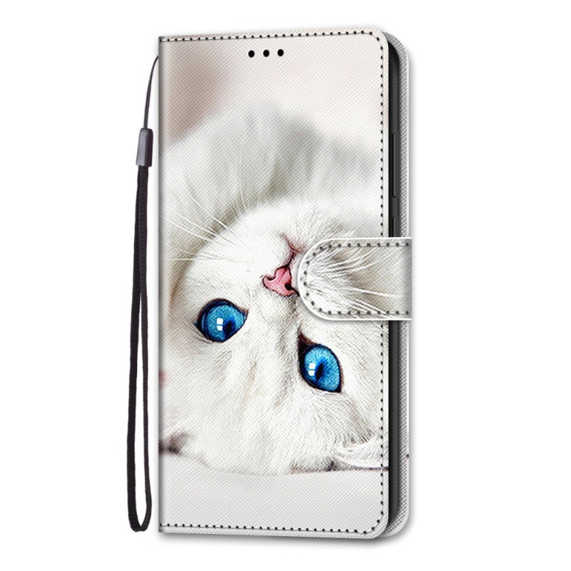 Hülle iPhone 13 Mini Katze Weiß