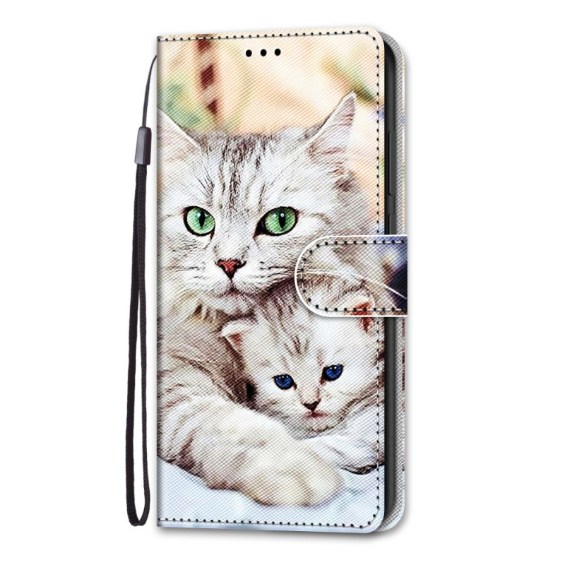 iPhone 13 Mini Hülle Weiße Katzen