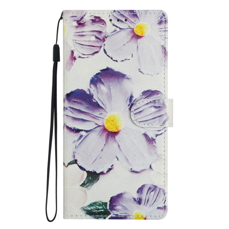 Xiaomi Redmi Note 15 5G / Poco M8 5G Hülle Violette Blumen