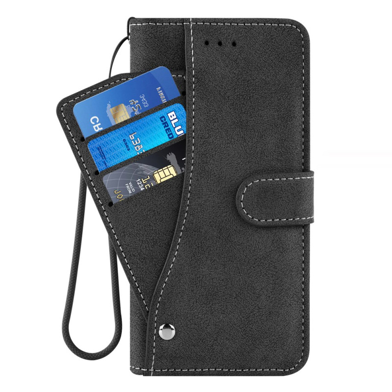 Honor 400 Lite Hülle Drehbares Kartenetui Retro-Design