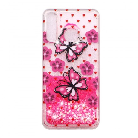 Huawei P30 Lite Schmetterlinge Glitters Cover