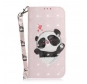 Huawei P30 Lite Tasche Panda Love mit Riemen