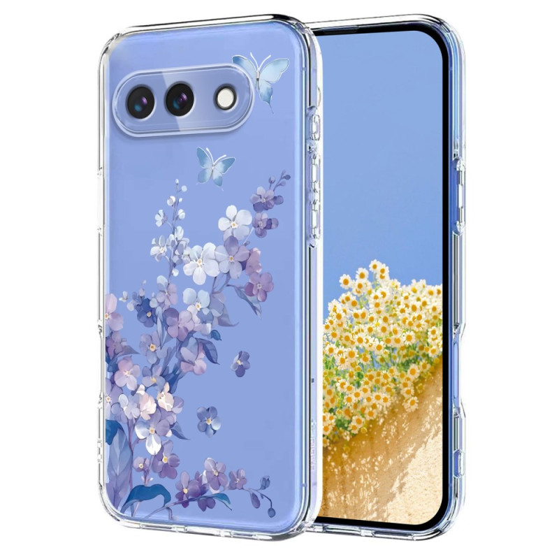 Google Pixel 10A Cover Motiv Schmetterlinge und Blumen