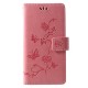 Hülle Huawei P30 Lite Schmetterlinge Und Blumen Mit Riemen
