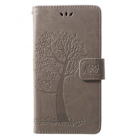 Huawei P30 Lite Hülle Baum und Eulen mit Riemen