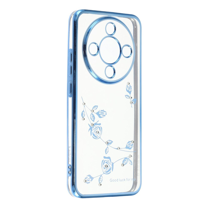 Honor Magic 8 Lite Cover Blumen und Strass KADEM