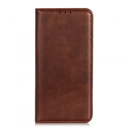 Flip Cover Huawei P30 Lite Gespaltenes Leder