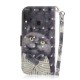 Tasche samsung Galaxy A20e Katze Grau mit Riemen