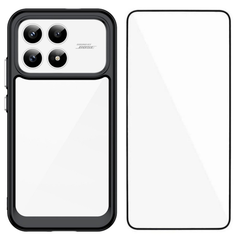 Coque Poco F8 Pro Hybride avec Protecteur Écran