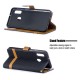 Samsung Galaxy A20e Stoff & Lederoptik Tasche mit Riemen Samsung Galaxy A20e Stoff & Lederoptik Tasche mit Riemen