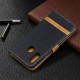 Samsung Galaxy A20e Stoff & Lederoptik Tasche mit Riemen Samsung Galaxy A20e Stoff & Lederoptik Tasche mit Riemen