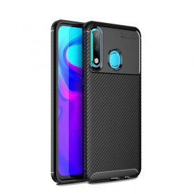 Huawei P30 Lite Cover Flexible Kohlefaser Texture