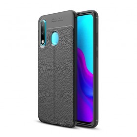 Cover Huawei P30 Lite Lederoptik Litschi Double Line