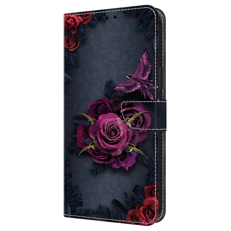 Housse Samsung Galaxy A37 5G Fleurs Violettes Éclatantes