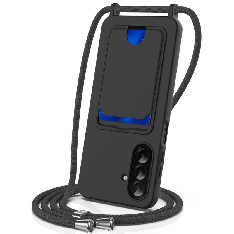 Kordelzughülle Samsung Galaxy A37 5G Silikon Flüssigkeit Kartenhalter