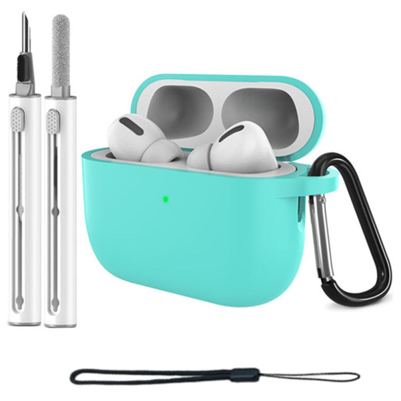 AirPods Pro Cover 3 Karabinerhaken, Handschlaufe und Reinigungsstift