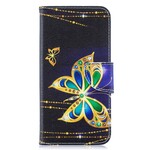 Samsung Galaxy A10 Tasche Magischer Schmetterling