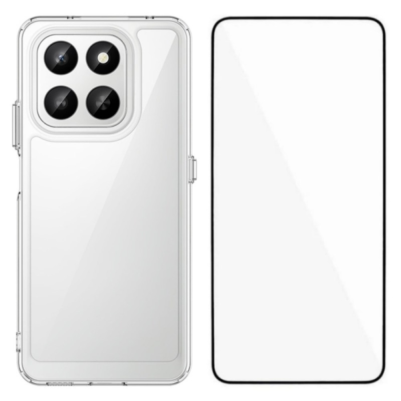 Honor 400 Smart 5G / 4G / X7d 4G Transparentes Cover mit Displayschutzfolie