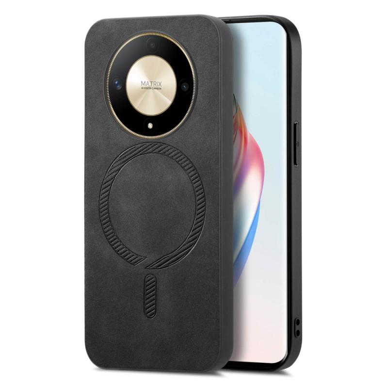 Honor X9b 5G Magnetisches Cover mit Lederstruktur