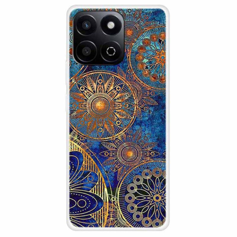 Cover Honor X7c 4G / 200 Smart 5G Goldene Blumen