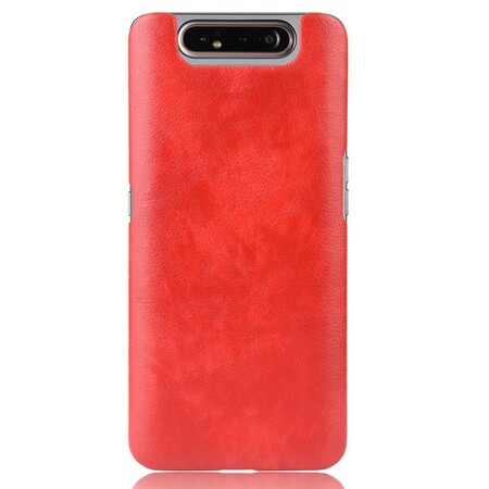 Samsung Galaxy A80 Hülle mit Litschi-Leder-Effekt