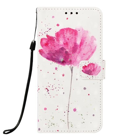 Samsung Galaxy A10 Hülle Mohnblume Aquarell