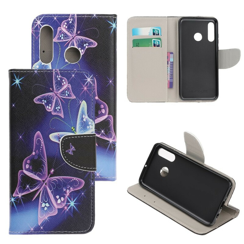 Huawei P Smart Z Neon Schmetterlinge Hülle Huawei P Smart Z Neon Schmetterlinge Hülle