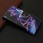 Huawei P Smart Z Neon Schmetterlinge Hülle Huawei P Smart Z Neon Schmetterlinge Hülle