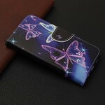 Huawei P Smart Z Neon Schmetterlinge Hülle